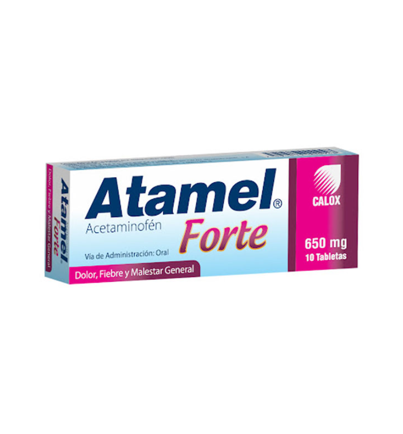 Acetaminofén 650 mg x 10 tabletas (Atamel Forte)